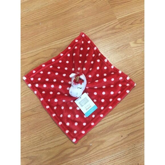 Hudson Baby Security Blanket Polka Dot Unicorn Blanket NWT Baby Security… - Picture 1 of 4